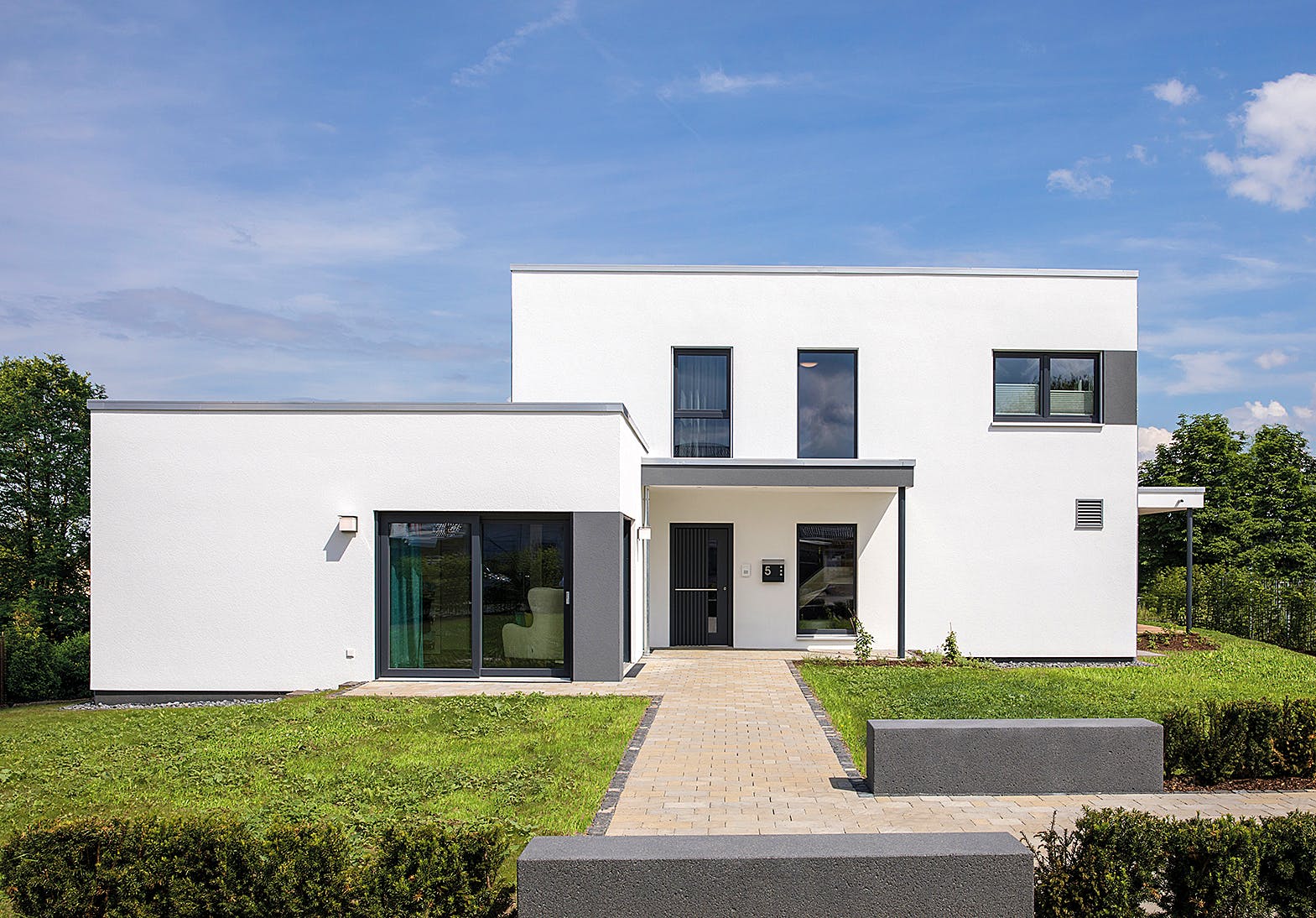 Fertighaus MH Gießen - MAXIM von FingerHaus Schlüsselfertig ab 535648€, Cubushaus Außenansicht 1
