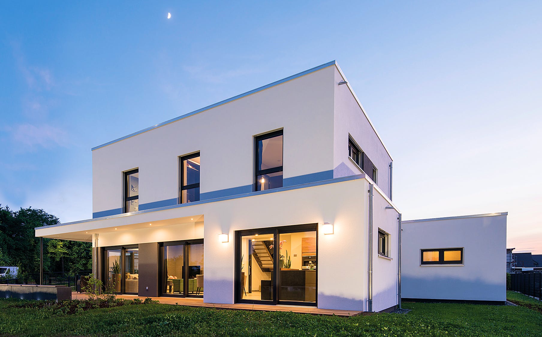Fertighaus MH Gießen - MAXIM von FingerHaus Schlüsselfertig ab 535648€, Cubushaus Außenansicht 2