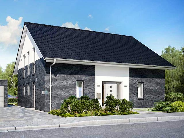 Massivhaus Maxime 610 von Viebrockhaus Schlüsselfertig ab 314450€, Satteldach-Klassiker Außenansicht 2