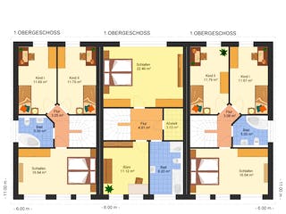 Fertighaus Maya 156 - Reihenendhaus von Klaus Kowalski Immobilien Schlüsselfertig ab 182594€, Grundriss 2