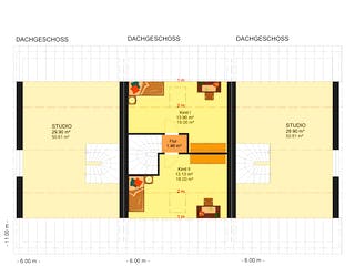 Fertighaus Maya 156 - Reihenendhaus von Klaus Kowalski Immobilien Schlüsselfertig ab 182594€, Grundriss 3