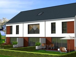 Fertighaus Maya 159 - Reihenmittelhaus von Klaus Kowalski Immobilien Schlüsselfertig ab 175544€, Außenansicht 1