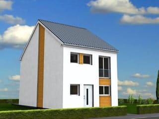 Fertighaus Maya von Klaus Kowalski Immobilien Schlüsselfertig ab 190939€, Satteldach-Klassiker Außenansicht 3