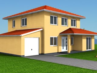 Fertighaus Medina 123 von Klaus Kowalski Immobilien Schlüsselfertig ab 195557€, Stadtvilla Außenansicht 1