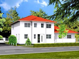 Massivhaus Mediteran Doppelhaus 215 von SYSTEMHAUS HAUSVERTRIEB Schlüsselfertig ab 429960€, Stadtvilla Außenansicht 3