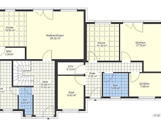 Massivhaus Mediteran Doppelhaus 215 von SYSTEMHAUS HAUSVERTRIEB Schlüsselfertig ab 429960€, Stadtvilla Grundriss 1