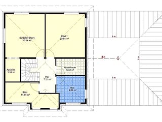 Massivhaus Mediteran Doppelhaus 215 von SYSTEMHAUS HAUSVERTRIEB Schlüsselfertig ab 429960€, Stadtvilla Grundriss 2