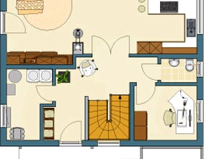 MEDLEY 210 A – Einfamilienhaus mit Holzverschalung Grundriss