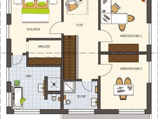 Fertighaus MH Fellbach - MEDLEY 3.0 von FingerHaus, Satteldach-Klassiker Grundriss 2
