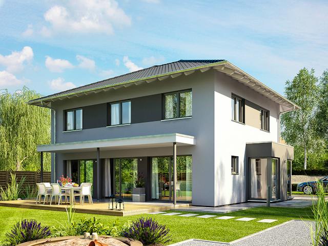 Fertighaus MEDLEY 3.0 410 C W von FingerHaus Schlüsselfertig ab 419450€, Stadtvilla Außenansicht 1