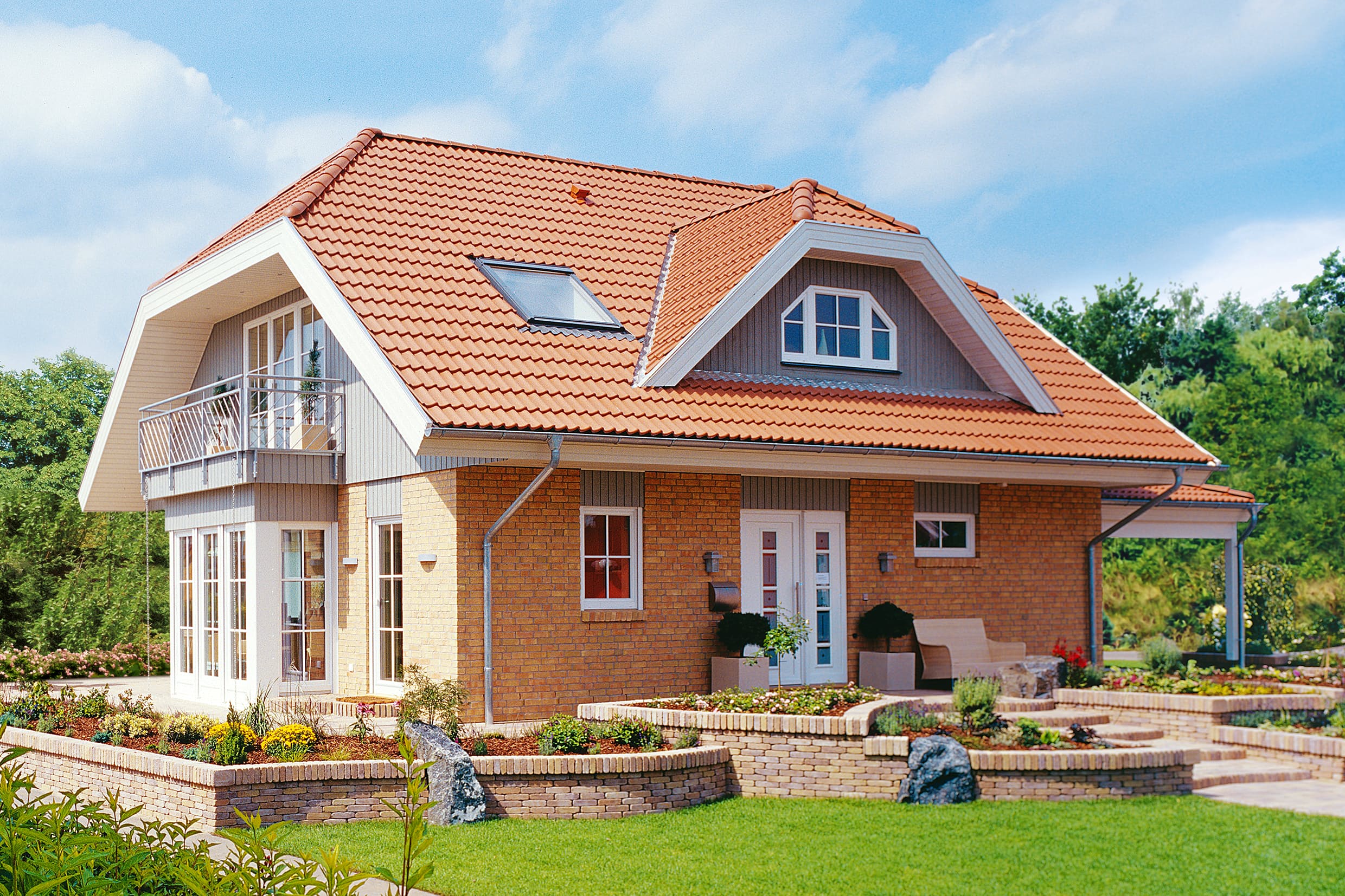 Fertighaus Meierwik von Danhaus Deutschland Schlüsselfertig ab 340406€, Satteldach-Klassiker Außenansicht 1