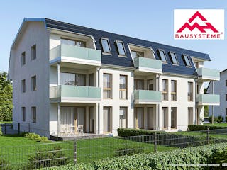 Massivhaus Mehrfamilienhaus mit 9 Wohneinheiten von Mein Haus Bausysteme, Stadtvilla Außenansicht 1