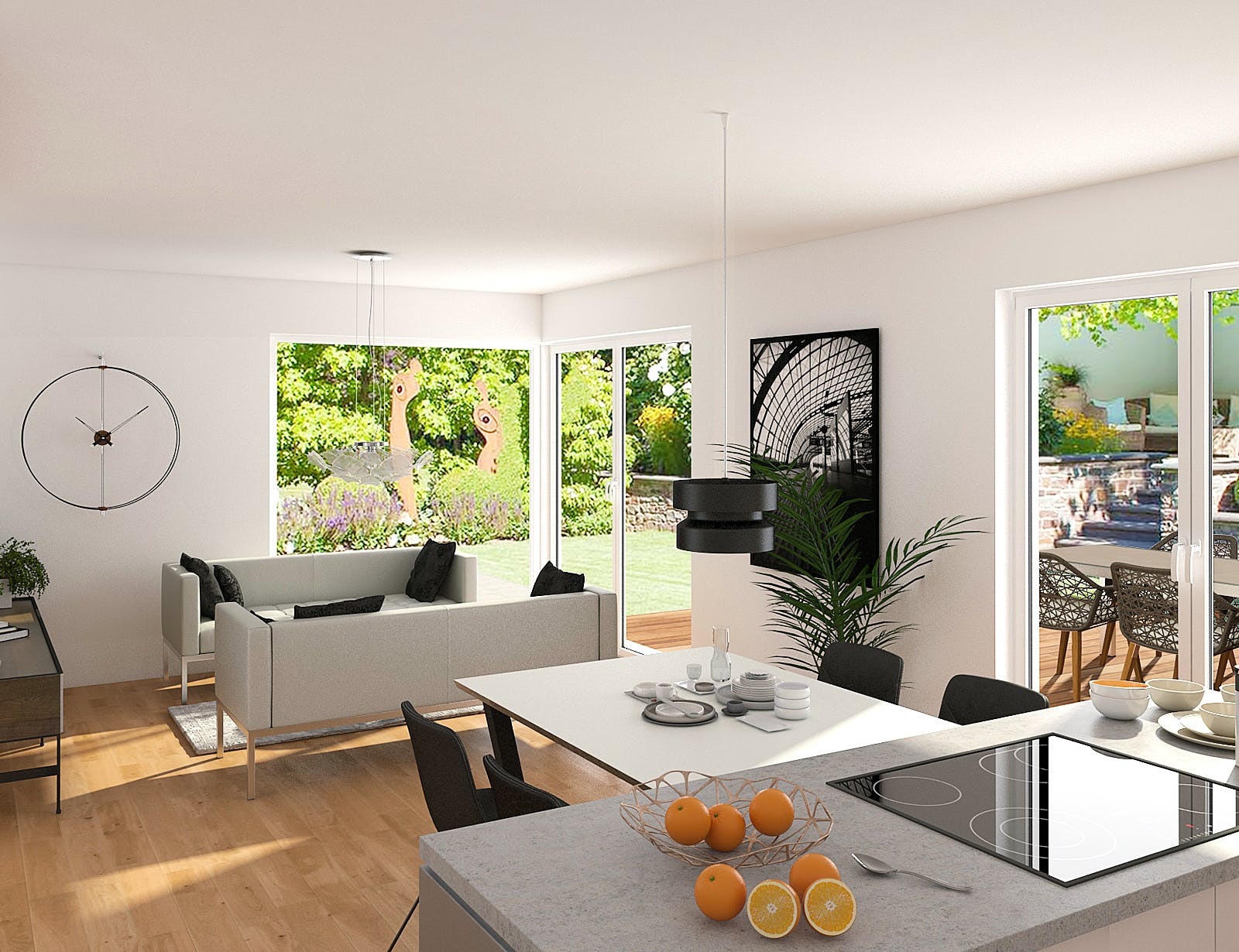Fertighaus SweetHome2.0 von Meisterstück-HAUS Schlüsselfertig ab 283987€, Satteldach-Klassiker Innenansicht 1