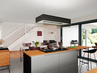 Fertighaus x-black2 - Das Bauhaus-Statement von Meisterstück-HAUS, Cubushaus Innenansicht 1