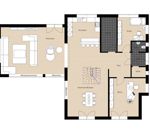 Meisterwerk - Flachdach238 Floorplan 1