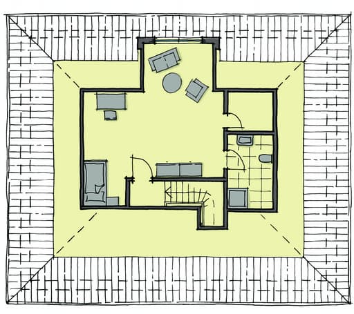 Fertighaus Mayenne von GUSSEK HAUS Schlüsselfertig ab 361100€, Bungalow Grundriss 2