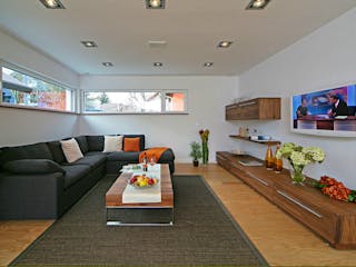 Fertighaus MH EMOTION von Fertighaus WEISS Schlüsselfertig ab 531905€, Pultdachhaus Innenansicht 1
