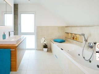 Fertighaus MH LIFE von WEISS Holzhaus Schlüsselfertig ab 418844€, Satteldach-Klassiker Innenansicht 15