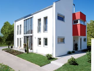 Fertighaus MH Mannheim von LUXHAUS, Pultdachhaus Außenansicht 3