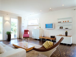 Fertighaus MH Mannheim von LUXHAUS, Pultdachhaus Innenansicht 1