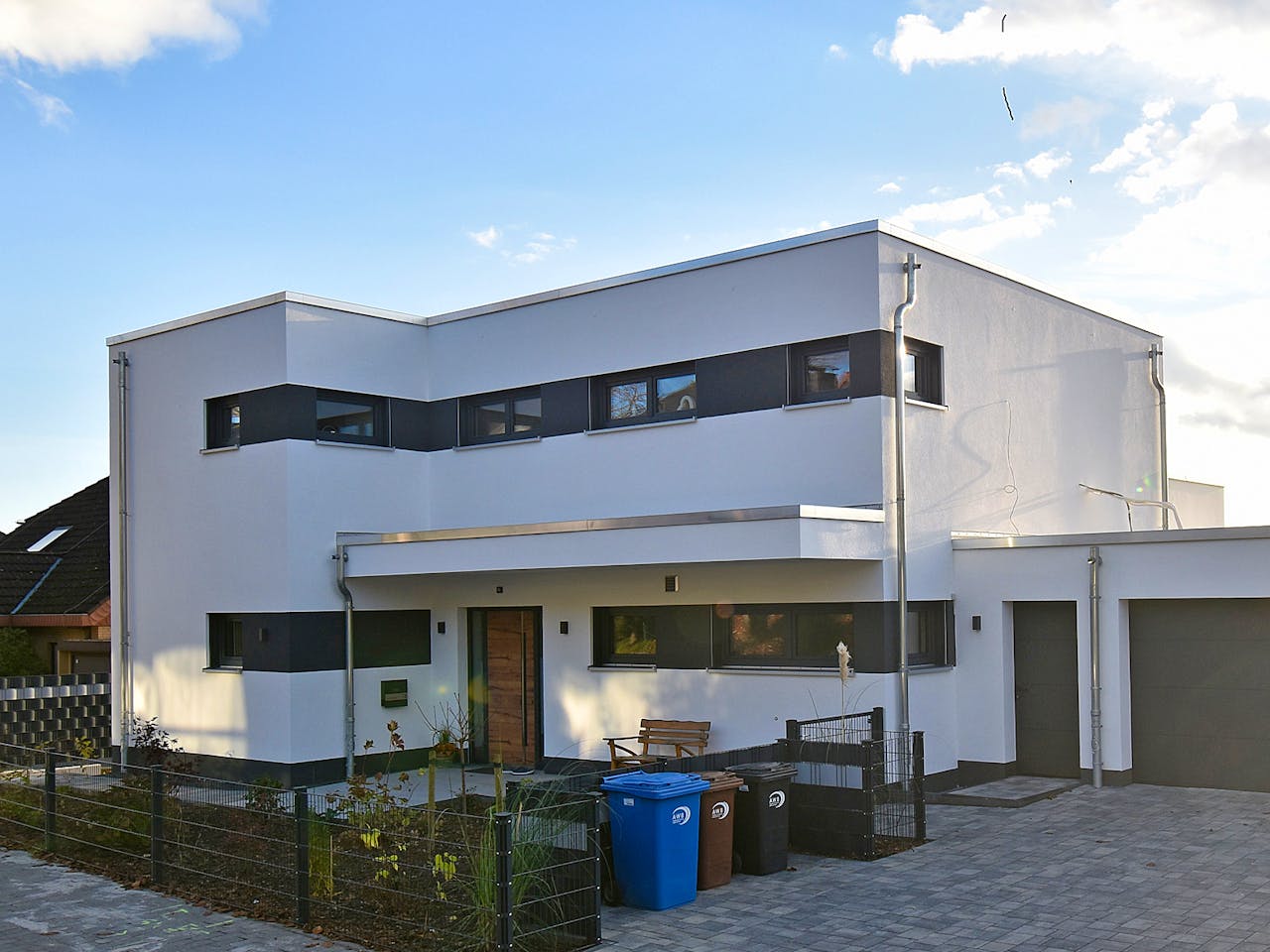 Massivhaus Ultramodern mit Panoramablick von Massivhaus Rhein Lahn, Cubushaus Außenansicht 1