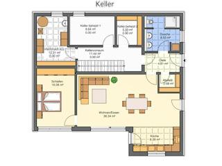 Massivhaus Ultramodern mit Panoramablick von Massivhaus Rhein Lahn, Cubushaus Grundriss 3