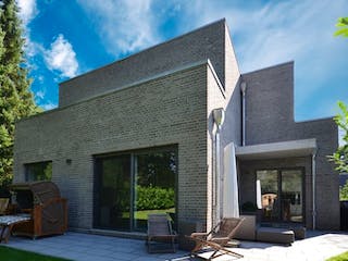 Massivhaus ALSTERTAL von Kagebau, Cubushaus Außenansicht 1