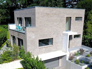 Massivhaus ALSTERTAL von Kagebau, Cubushaus Außenansicht 4