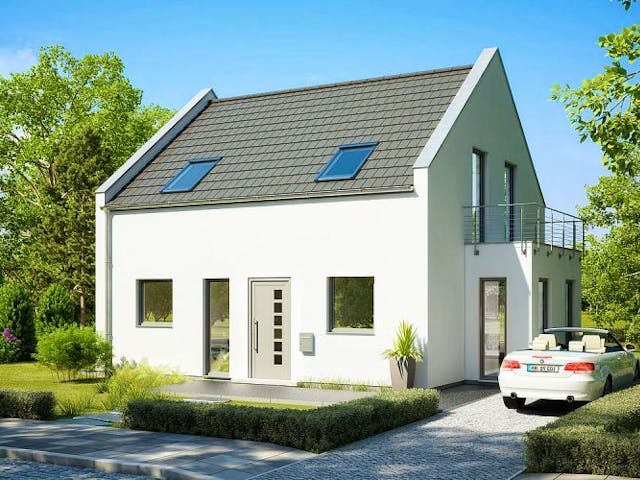 Massivhaus ARCHITEKTENHAUS ESPRIT TRENDLINE von Kern-Haus Chemnitz Schlüsselfertig ab 345900€, Außenansicht 2