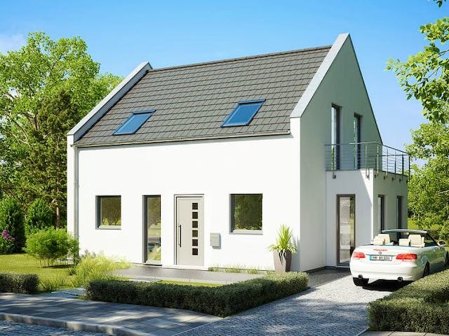 Massivhaus ARCHITEKTENHAUS ESPRIT TRENDLINE von Kern-Haus Chemnitz Schlüsselfertig ab 345900€, Außenansicht 2