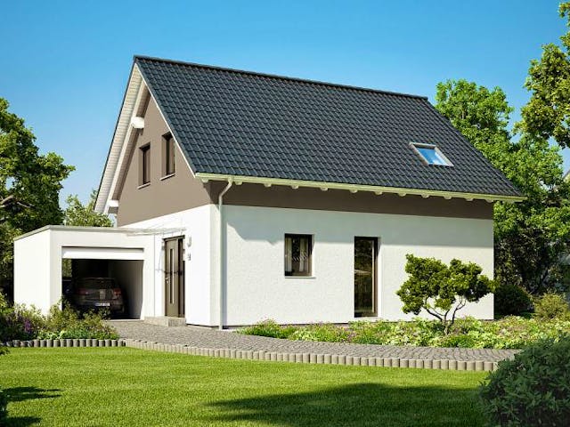 Massivhaus ARCHITEKTENHAUS LOOP CLASSIC von Kern-Haus Chemnitz Schlüsselfertig ab 285900€, Außenansicht 2