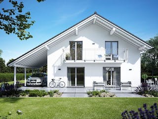 Massivhaus ARCHITEKTENHAUS LUCE von Kern-Haus Chemnitz Schlüsselfertig ab 562900€, Satteldach-Klassiker Außenansicht 3