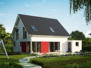 Massivhaus ARCHITEKTENHAUS LUNA PLUS von Kern-Haus Chemnitz Schlüsselfertig ab 332900€, Satteldach-Klassiker Außenansicht 1