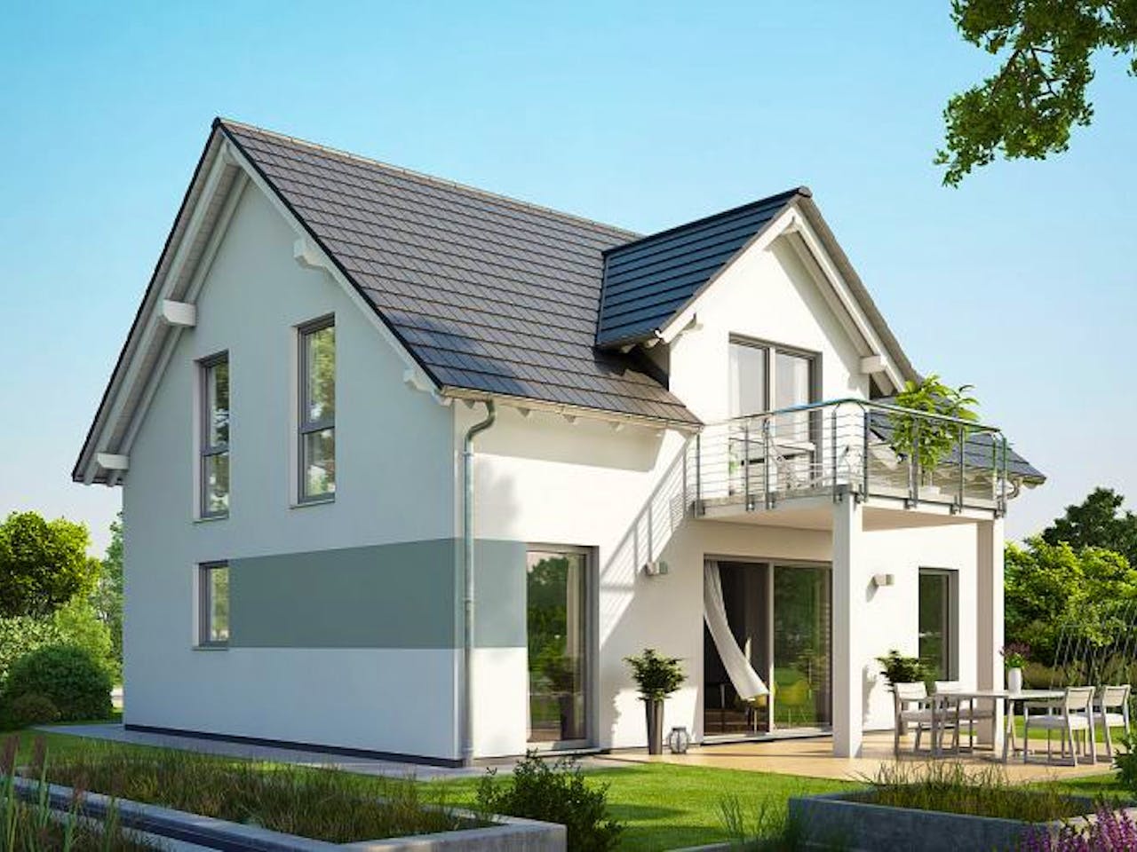 Massivhaus ARCHITEKTENHAUS SIGNUM PLUS von Kern-Haus Chemnitz Schlüsselfertig ab 404900€, Außenansicht 1