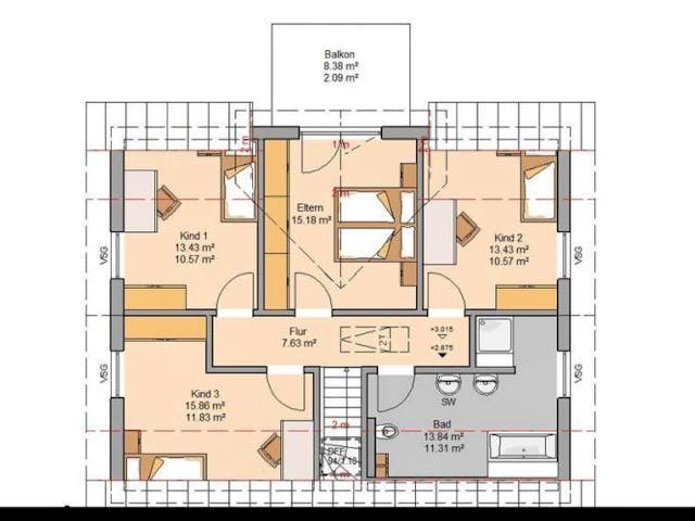 Massivhaus ARCHITEKTENHAUS SIGNUM PLUS von Kern-Haus Chemnitz Schlüsselfertig ab 404900€, Grundriss 1 Massivhaus ARCHITEKTENHAUS SIGNUM PLUS von Kern-Haus Chemnitz Schlüsselfertig ab 404900€, Grundriss 1