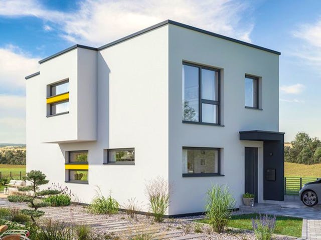 Fertighaus BALANCE 120 V3 von Bien-Zenker Schlüsselfertig ab 376831€, Cubushaus Außenansicht 1 Fertighaus BALANCE 120 V3 von Bien-Zenker Schlüsselfertig ab 376831€, Cubushaus Außenansicht 1