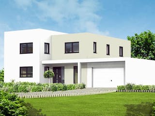 Massivhaus Bauhaus 5 von Massive Wohnbau, Cubushaus Außenansicht 1