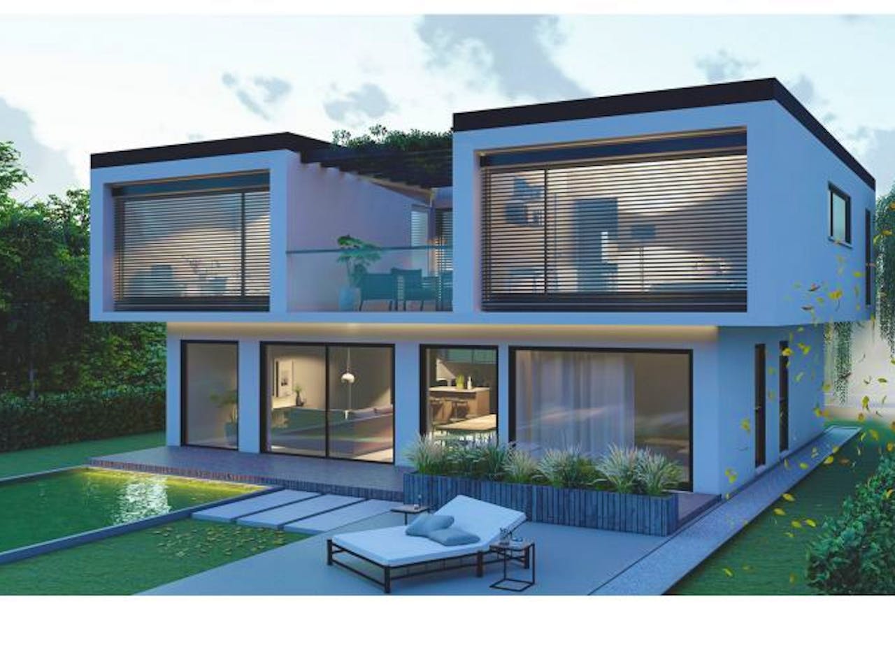 Massivhaus Bauhaus Puderbach 10-083 von Econ Das Haus,  Außenansicht 1