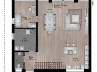 Massivhaus Bauhaus Puderbach 10-083 von Econ Das Haus, Grundriss 1