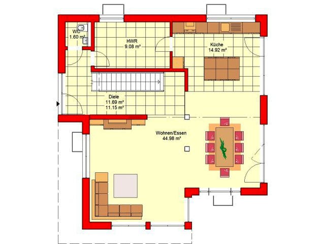 Massivhaus Berlin 164 von PRO-IM Neo, Cubushaus Grundriss 3