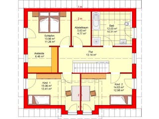 Massivhaus Bingen 151 von PRO-IM Neo,  Grundriss 1