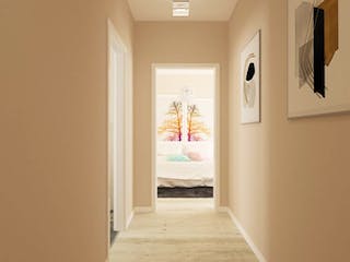 Massivhaus Bungalow BL 135 Variante M von Baudirekt, Bungalow Innenansicht 6