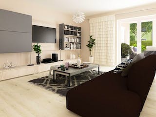 Massivhaus Bungalow BL 135 Variante M von Baudirekt, Bungalow Innenansicht 9