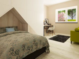 Massivhaus Bungalow BL 135 Variante T von Baudirekt, Innenansicht 9