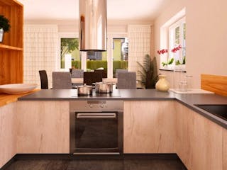 Massivhaus Bungalow BL 135 Variante T von Baudirekt, Außenansicht 1