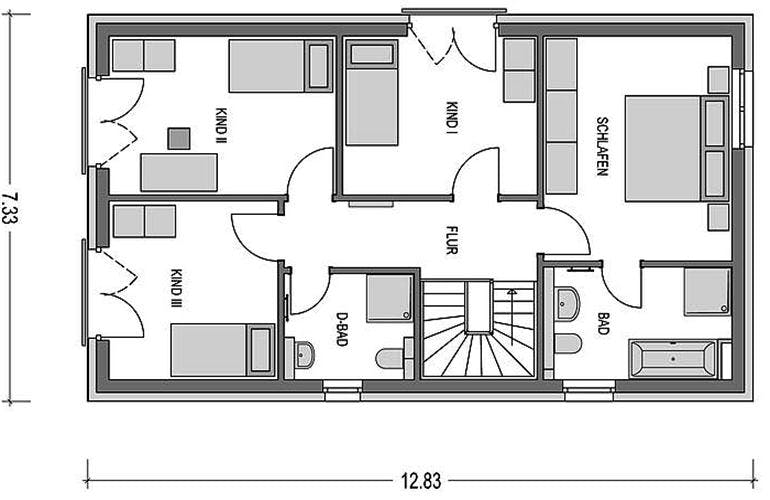 Massivhaus Calvus 361 (inactive) von Heinz von Heiden, Grundriss 1