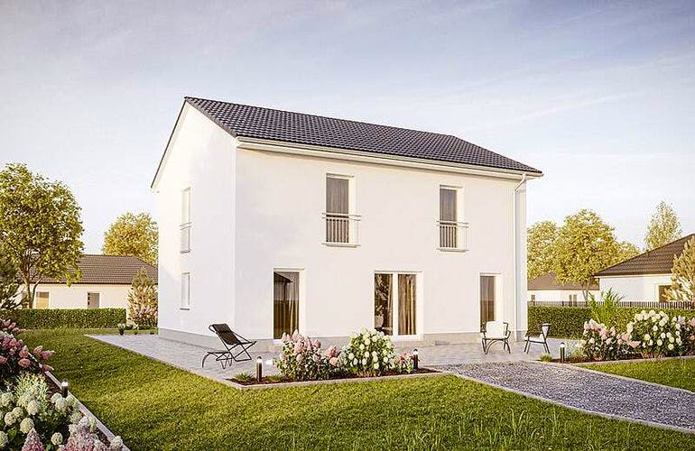 Massivhaus Calvus 631 (inactive) von Heinz von Heiden Schlüsselfertig ab 248474€, Außenansicht 2