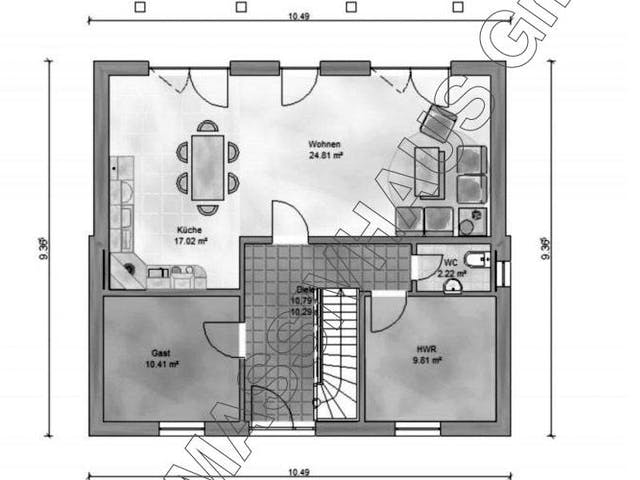 Massivhaus Chiemsee von Ambiente Massivhaus,  Grundriss 2