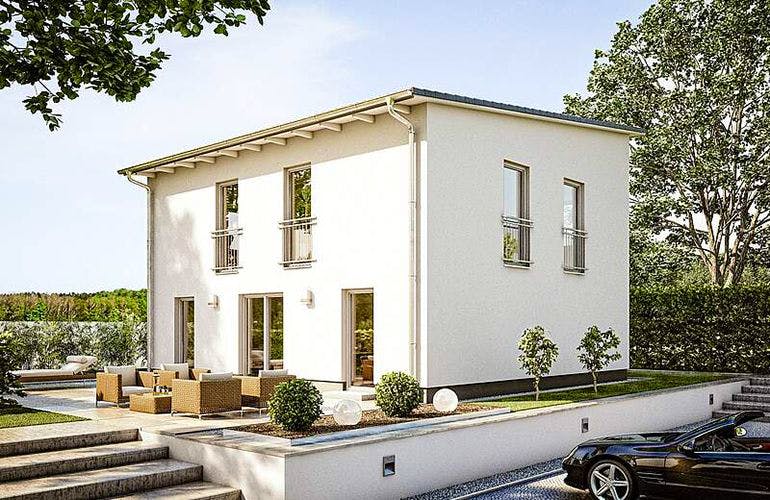 Massivhaus Cirro 632 (inactive) von Heinz von Heiden Schlüsselfertig ab 260747€, Außenansicht 2