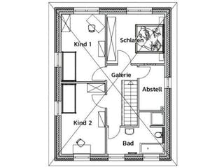 Massivhaus CITY von Kagebau, Stadtvilla Grundriss 2